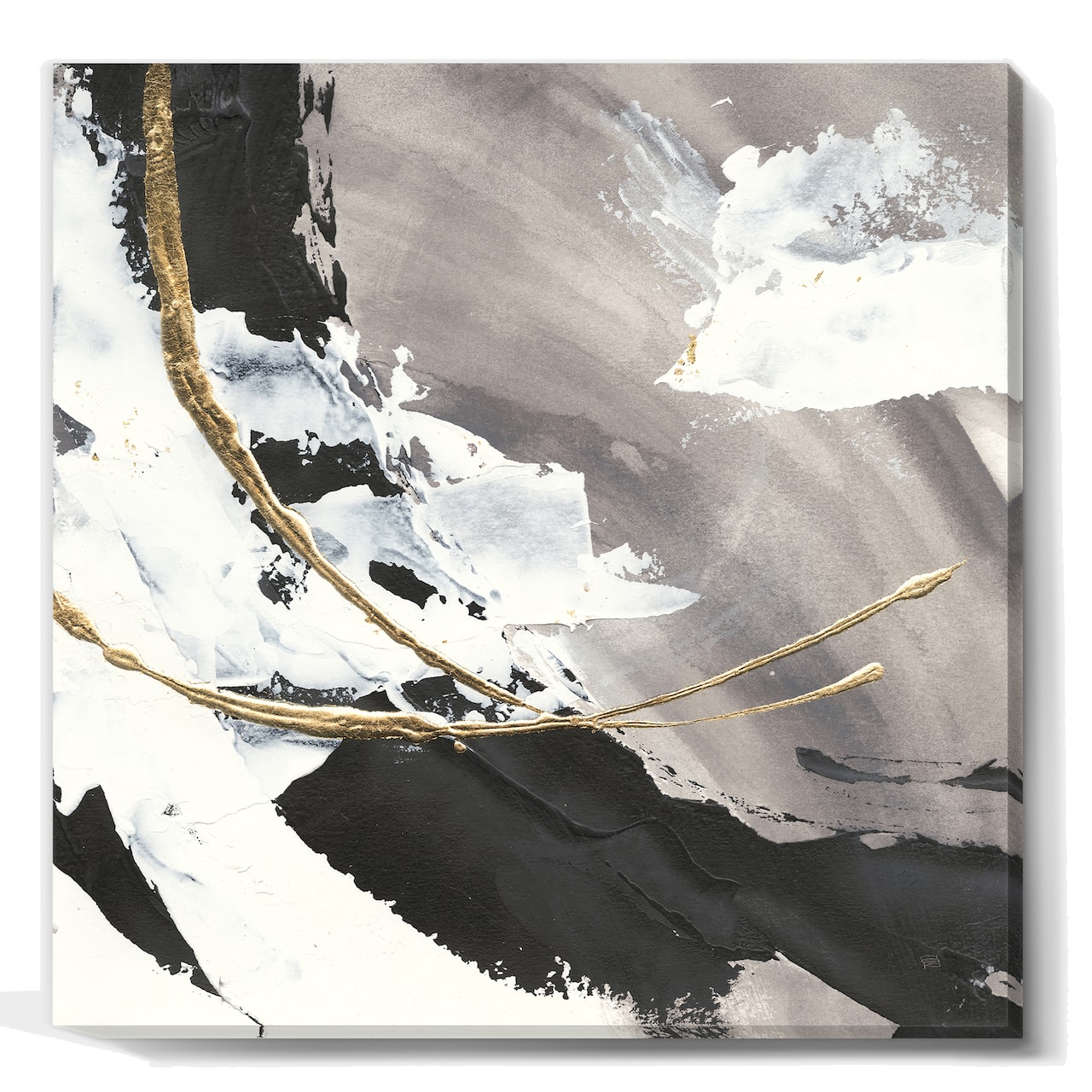 Designart - Glam Painted Arcs II - Transitional Canvas Artwork
